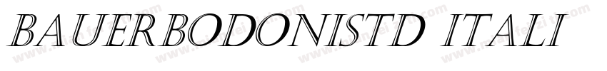 BauerBodonistd Itali字体转换